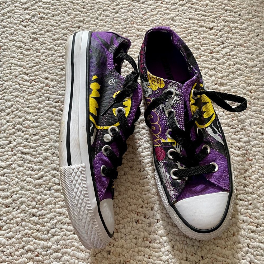 Converse All Star Batman limited edition low-top shoes, women's size 6